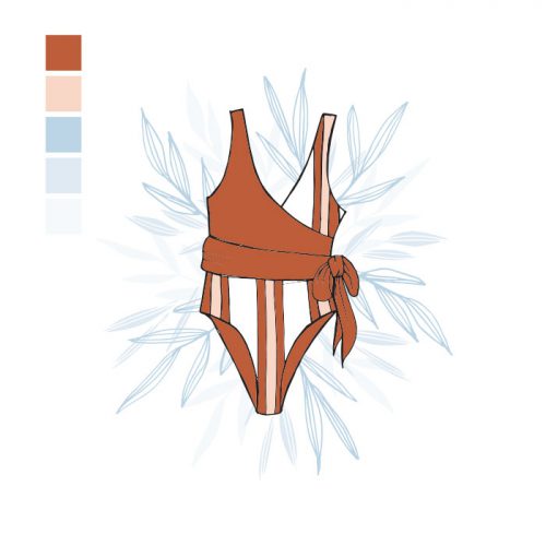 Baiia Swim Suit Illustration