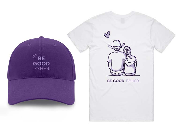 hat and T-shirt placement image