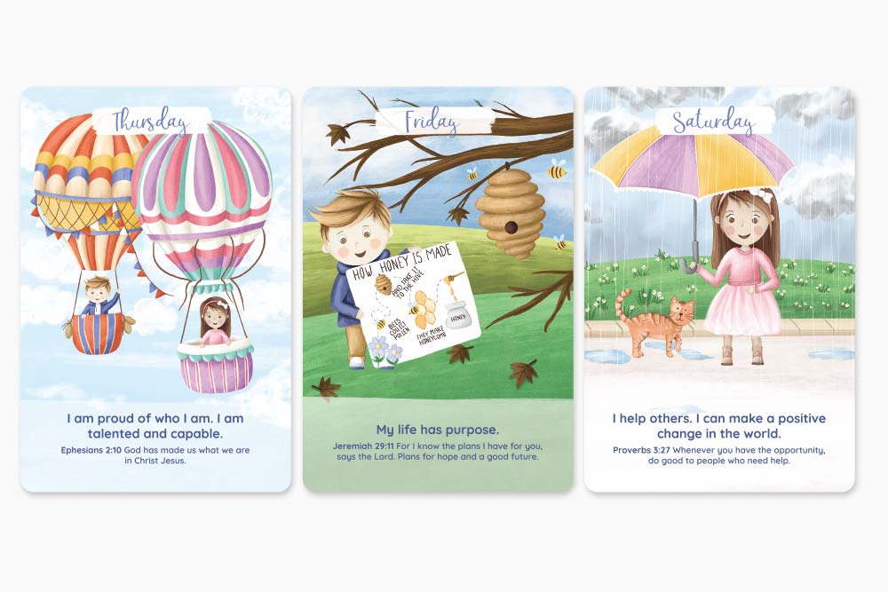 example of declaration card design