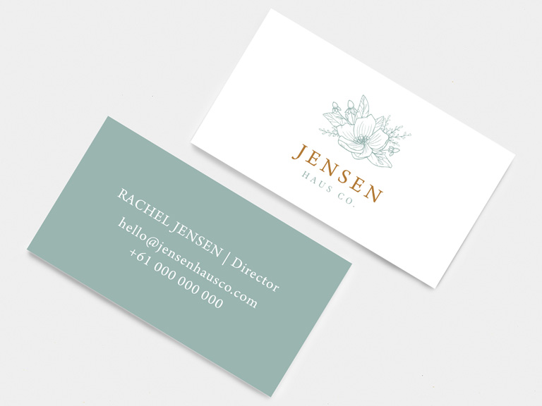 elegant & simple business card design