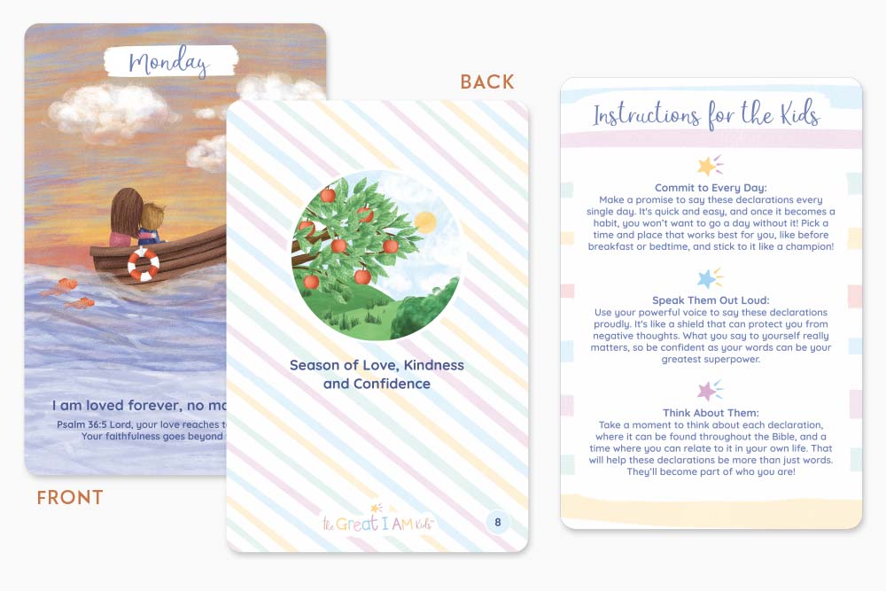 example of declaration card design