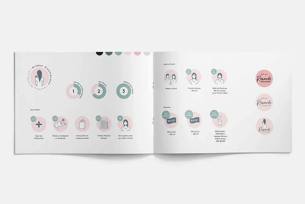 illustrations for rewards program website graphics