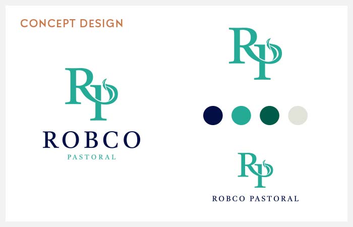 concept logo design for cattle farmers