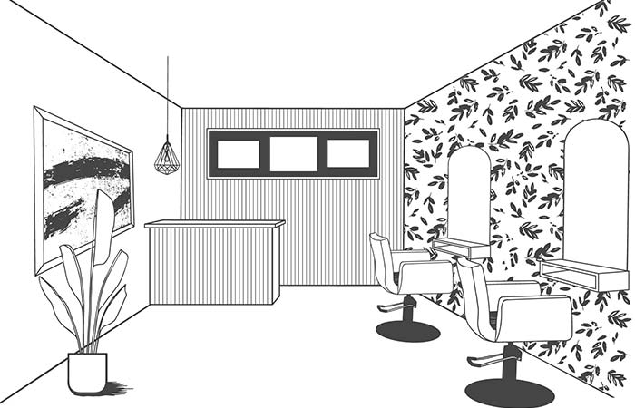 Illustration example of possible use of small building