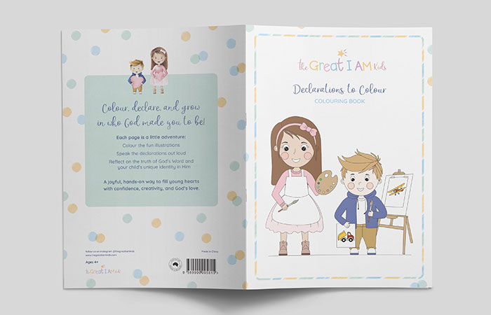 colouring book cover design